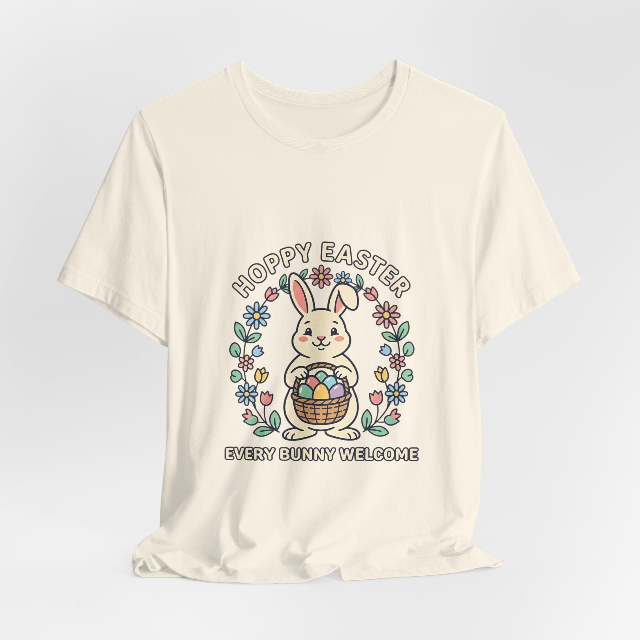 Hoppy Easter Bunny Aesthetic Tee | pastel spring, vintage Easter