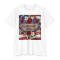 Memorial Day Floral Flag T-Shirt — "Memorial Day: Home of the Brave, Hearts"