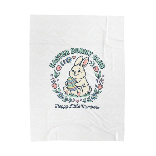 Easter Bunny Club Blanket | pastel spring, vintage Easter