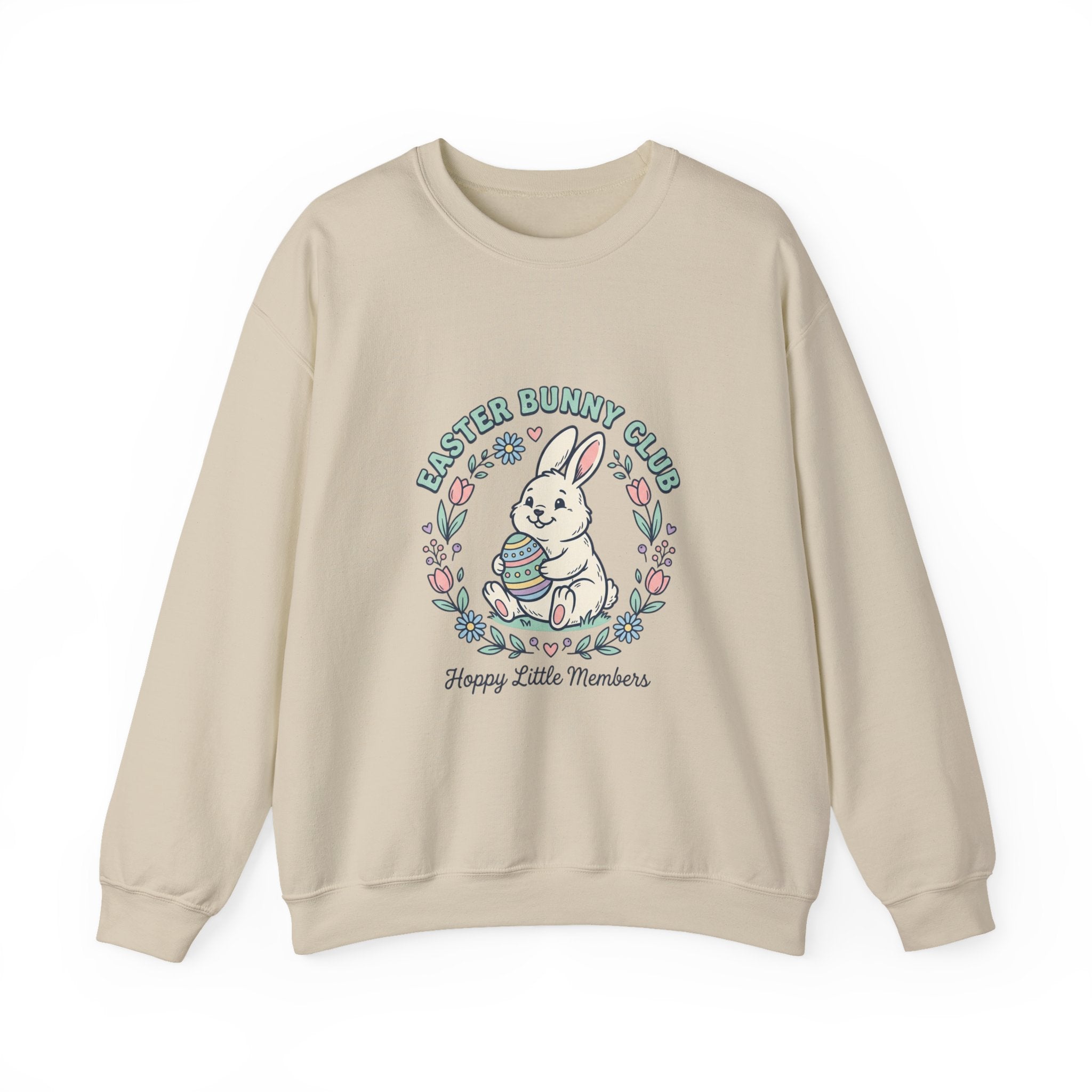 Easter Bunny Club Sweatshirt | pastel spring, vintage Easter