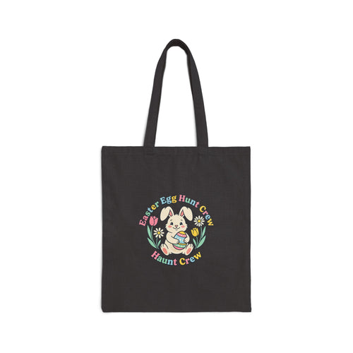 Easter Bunny Aesthetic Tote, pastel spring cottagecore canvas tote