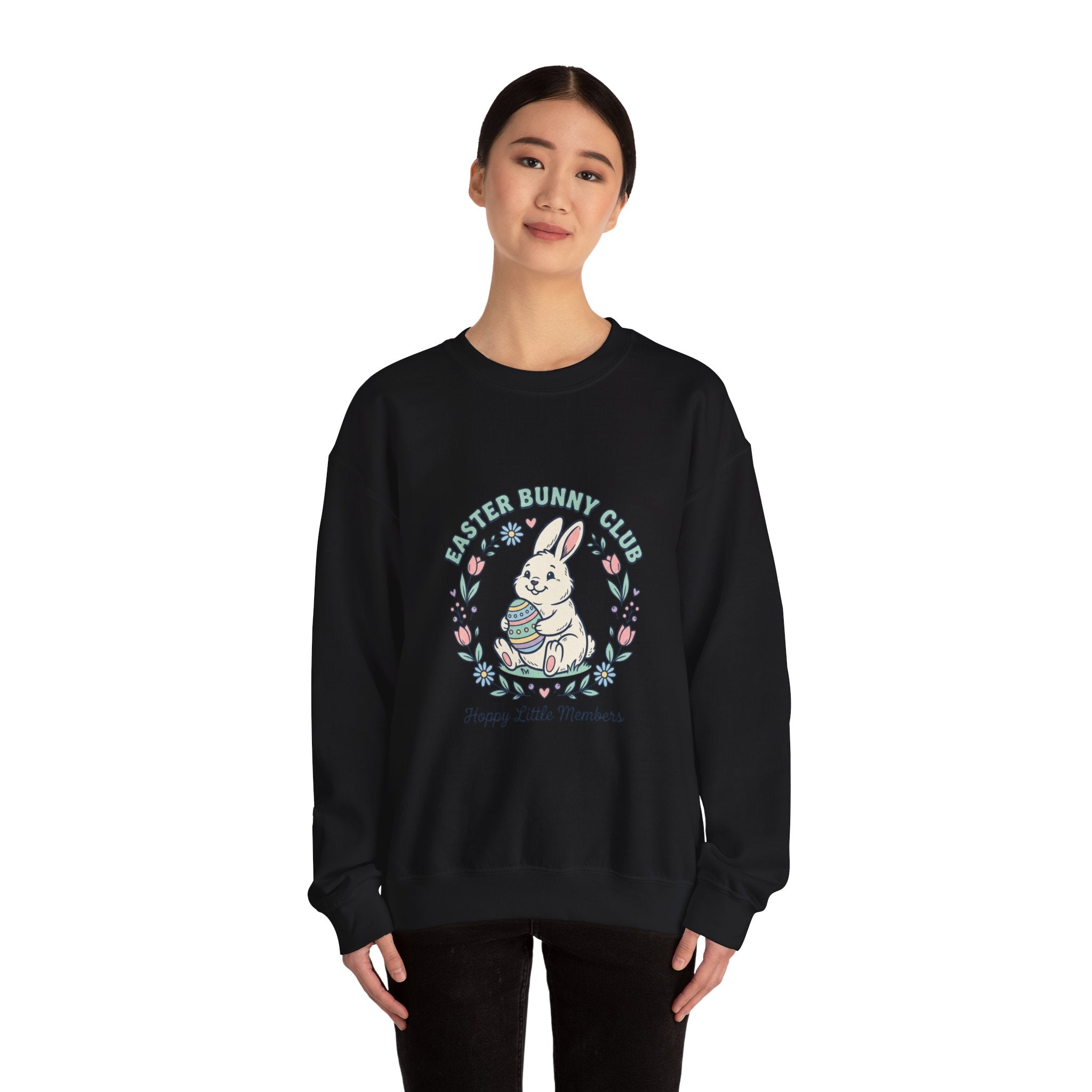 Easter Bunny Club Sweatshirt | pastel spring, vintage Easter