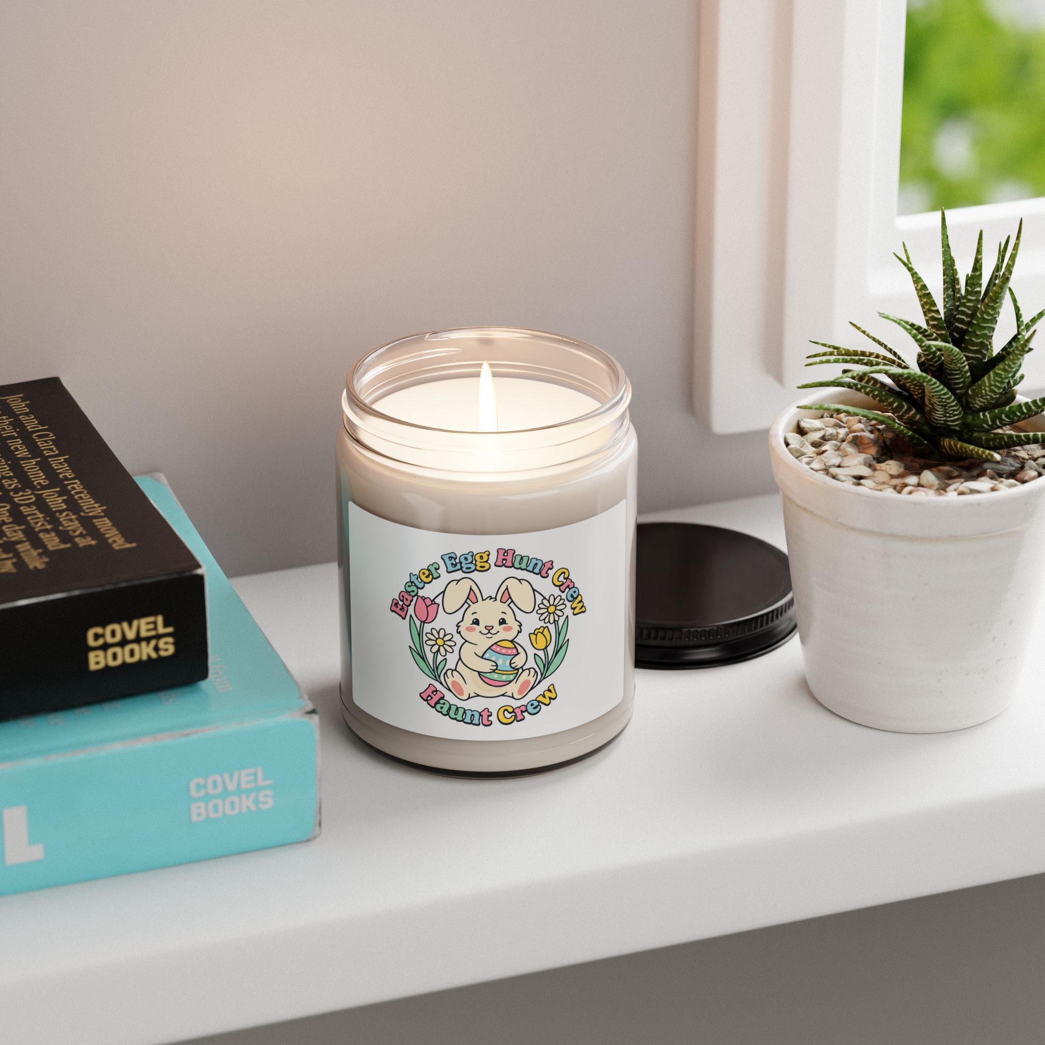 Easter Bunny Aesthetic Candle | Pastel Spring Soy Candle, Cottagecore