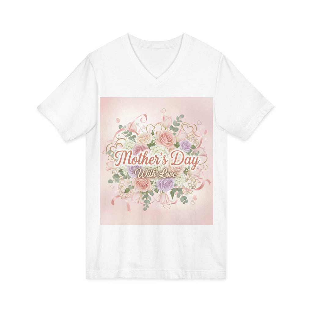 Mother's Day Floral V-Neck Tee