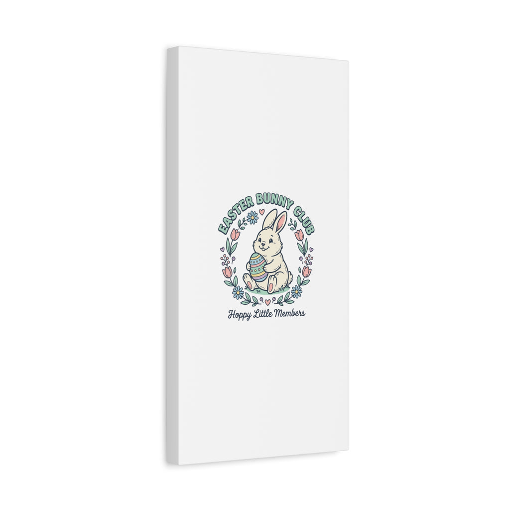 Easter Bunny Club Canvas | pastel spring, vintage Easter