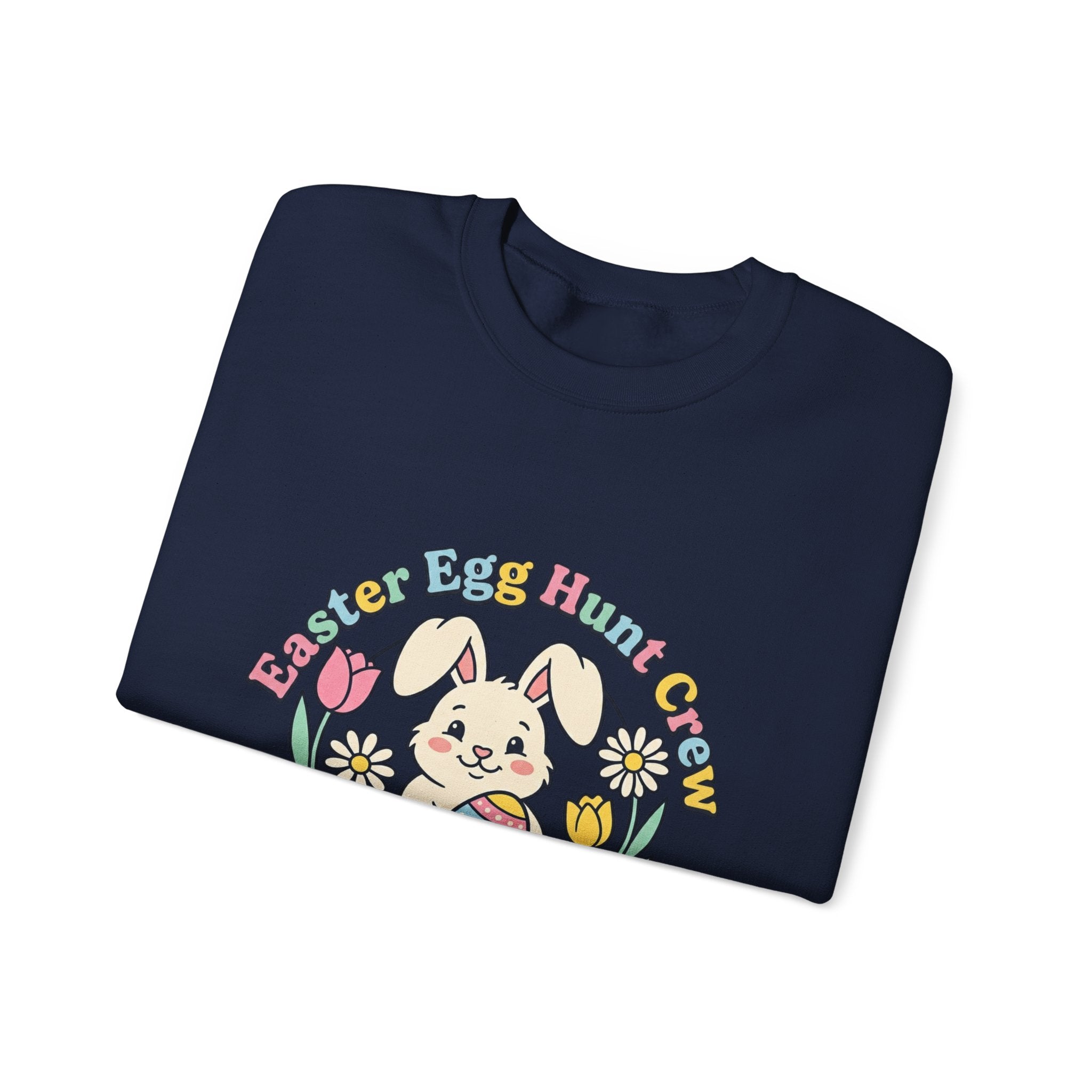 Easter Egg Hunt Bunny Crewneck Sweatshirt | pastel spring, bunny aesthetic