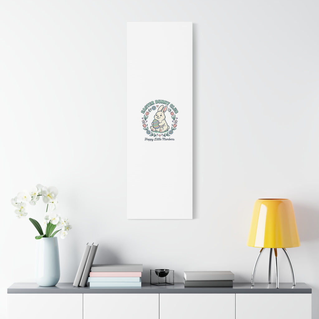 Easter Bunny Club Canvas | pastel spring, vintage Easter