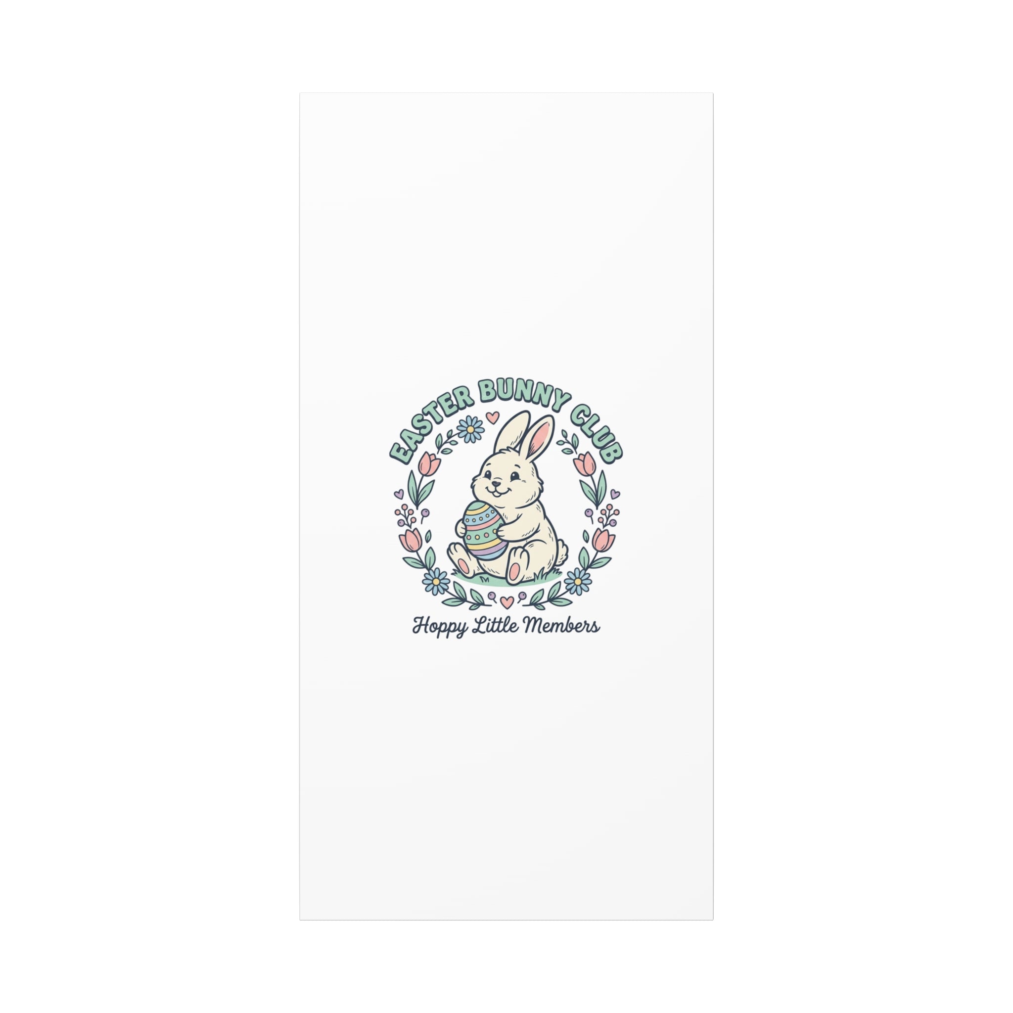 Easter Bunny Club Canvas | pastel spring, vintage Easter