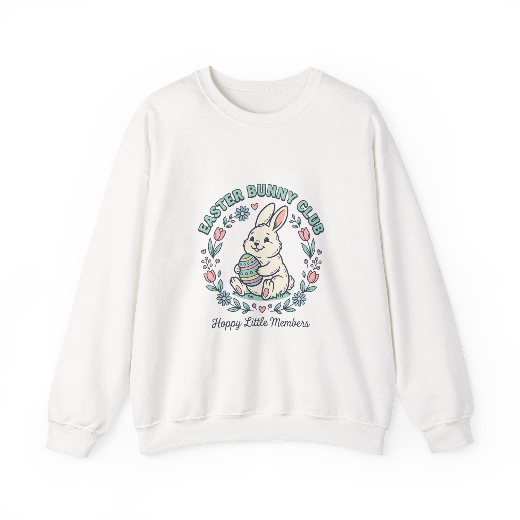Easter Bunny Club Sweatshirt | pastel spring, vintage Easter