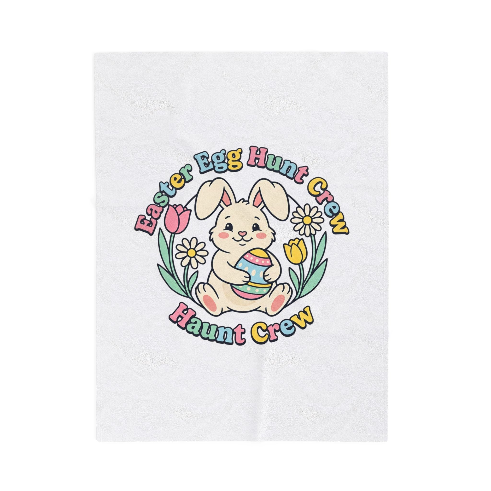 Easter Egg Hunt Crew Blanket | pastel bunny aesthetic, vintage spring cottagecore