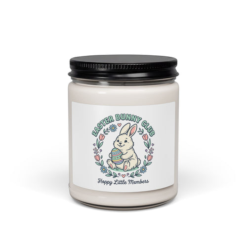 Easter Bunny Club Candle, pastel spring soy candle | cottagecore