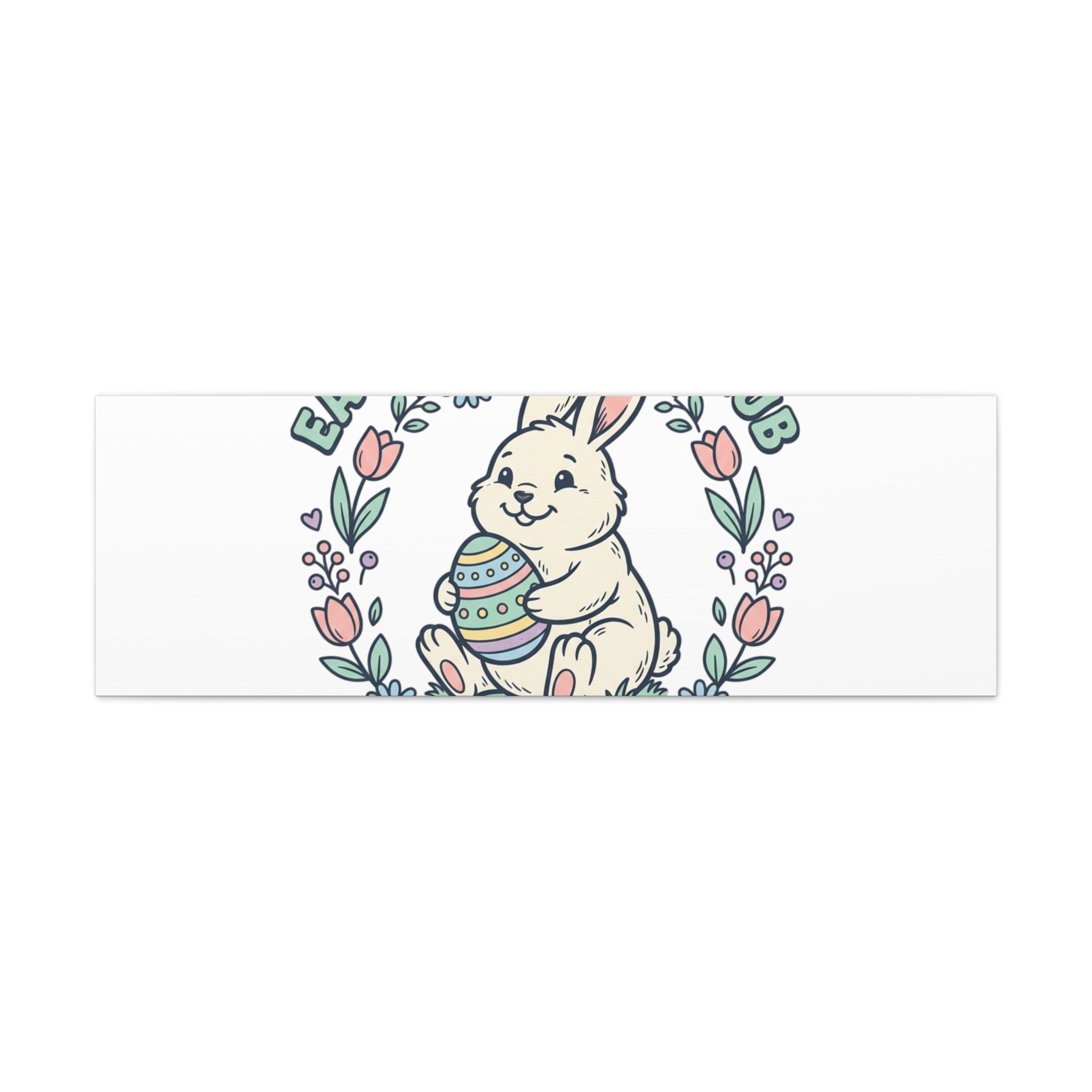 Easter Bunny Club Canvas | pastel spring, vintage Easter