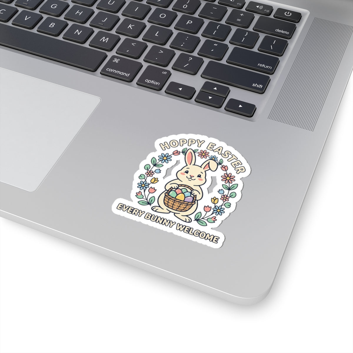 Hoppy Easter Bunny Sticker | pastel spring, cottagecore
