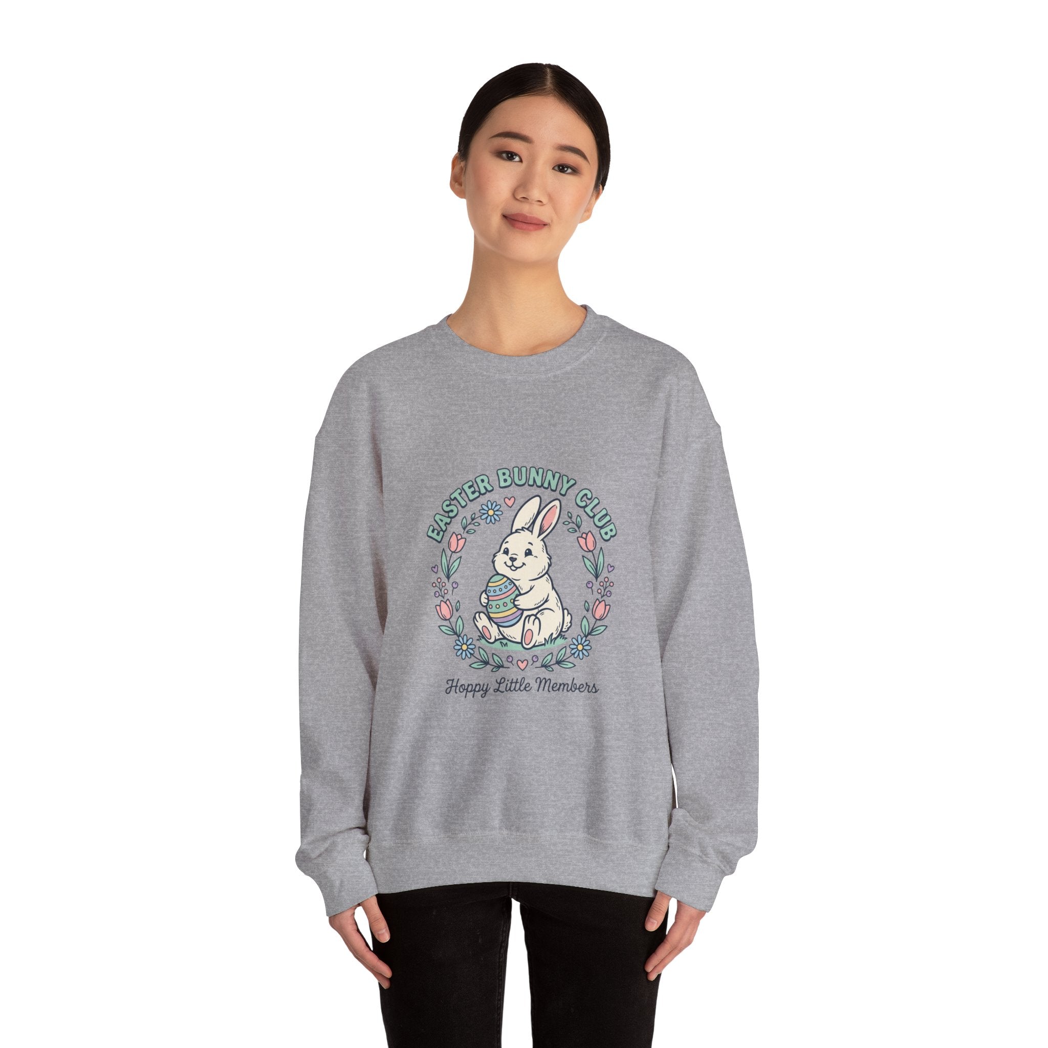 Easter Bunny Club Sweatshirt | pastel spring, vintage Easter