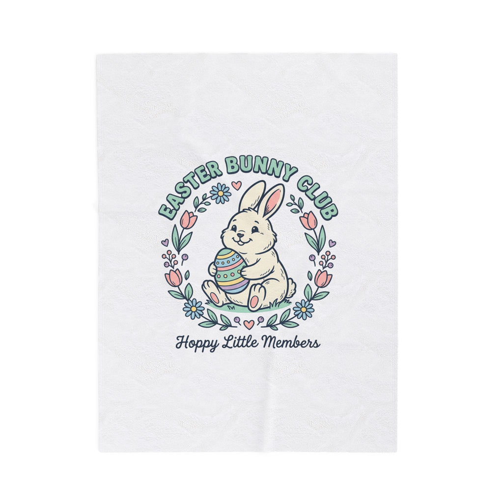 Easter Bunny Club Blanket | pastel spring, vintage Easter