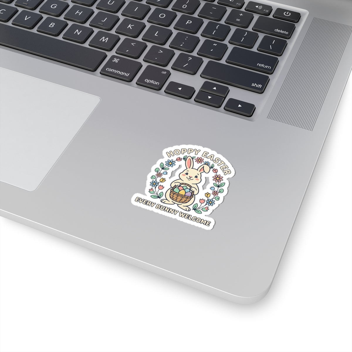 Hoppy Easter Bunny Sticker | pastel spring, cottagecore