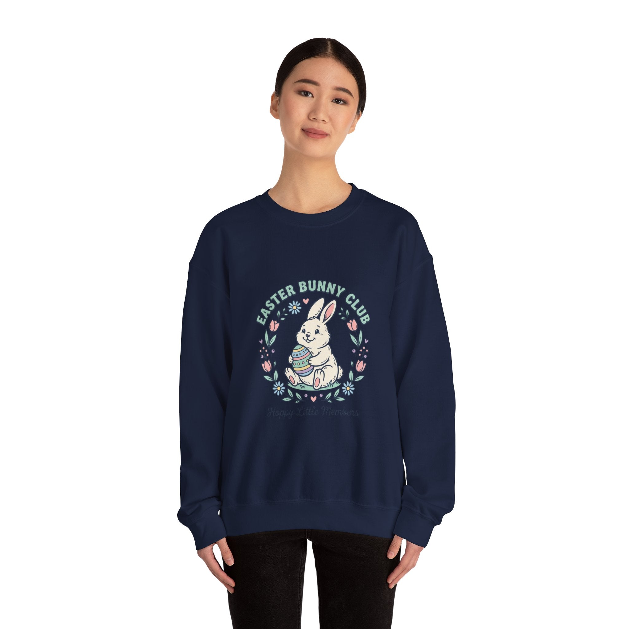 Easter Bunny Club Sweatshirt | pastel spring, vintage Easter