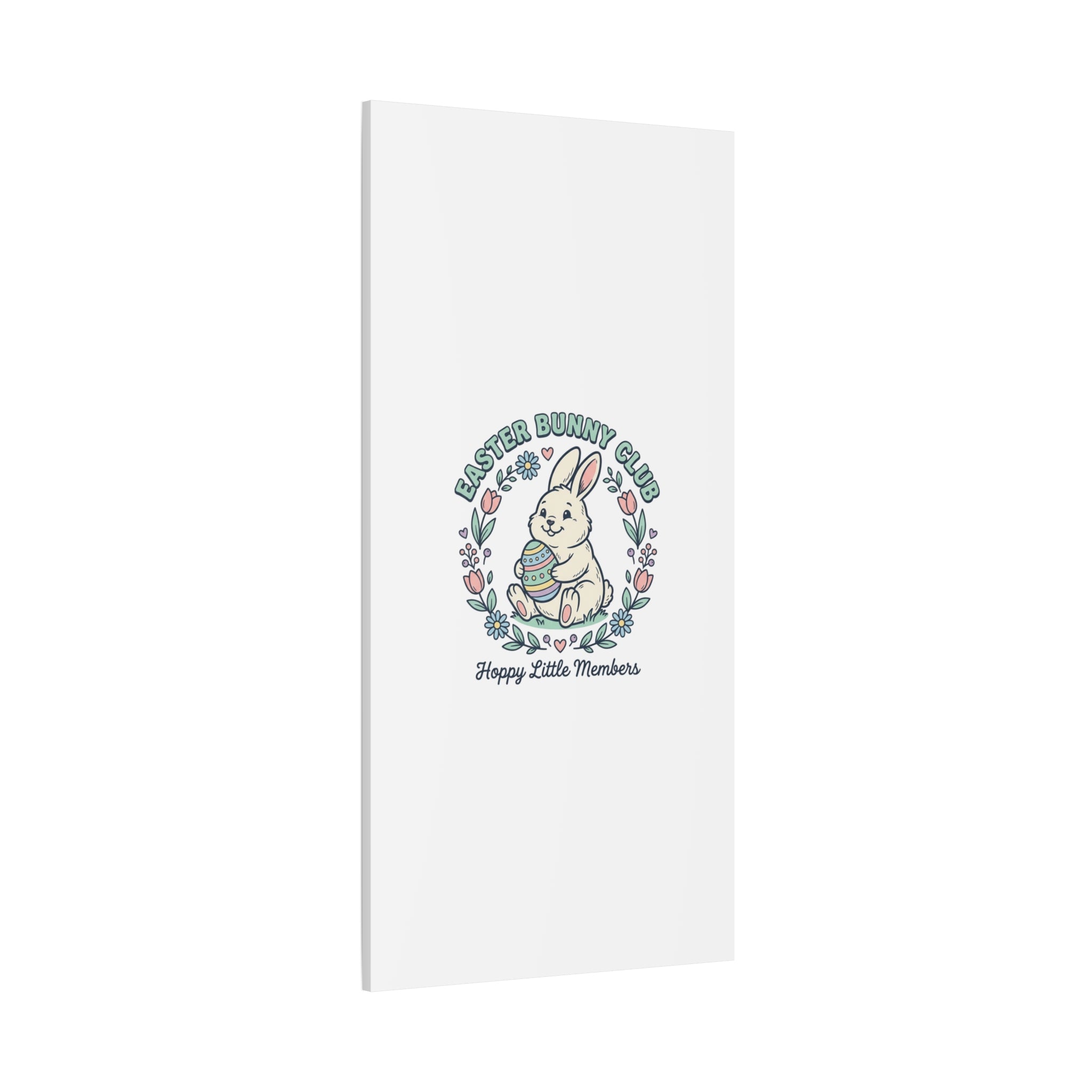 Easter Bunny Club Canvas | pastel spring, vintage Easter