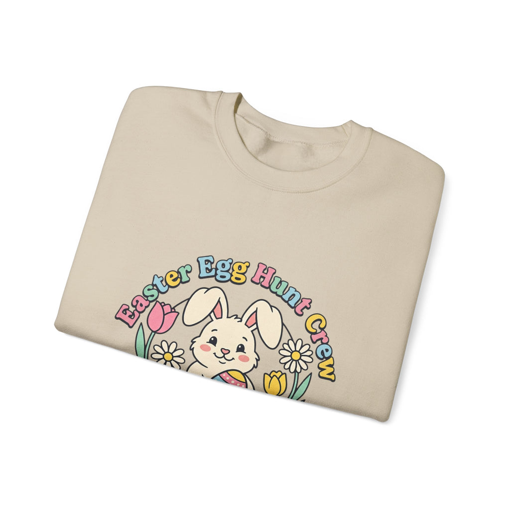 Easter Egg Hunt Bunny Crewneck Sweatshirt | pastel spring, bunny aesthetic