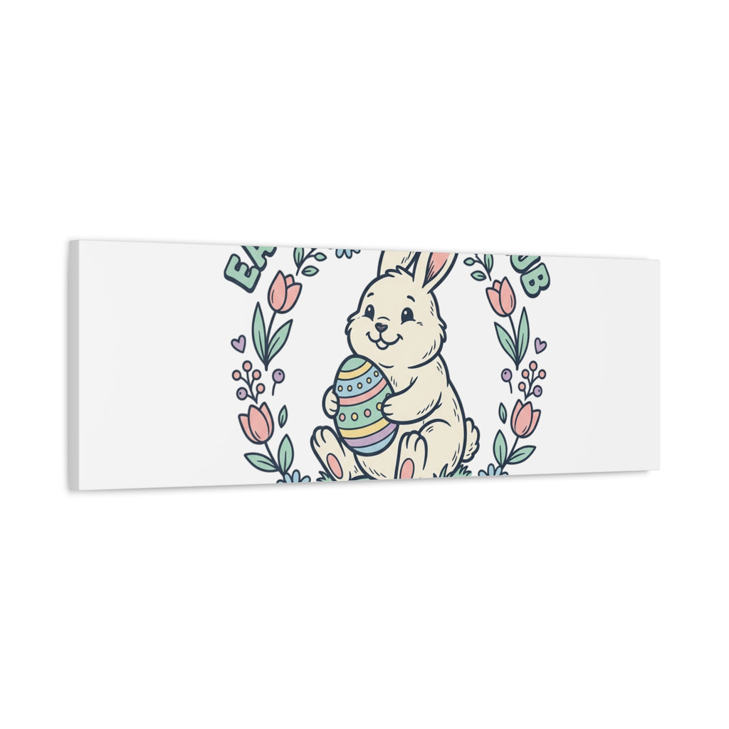 Easter Bunny Club Canvas | pastel spring, vintage Easter