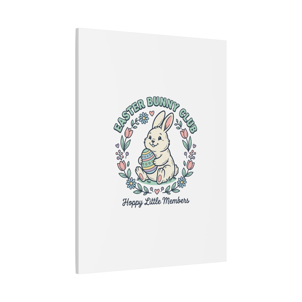 Easter Bunny Club Canvas | pastel spring, vintage Easter