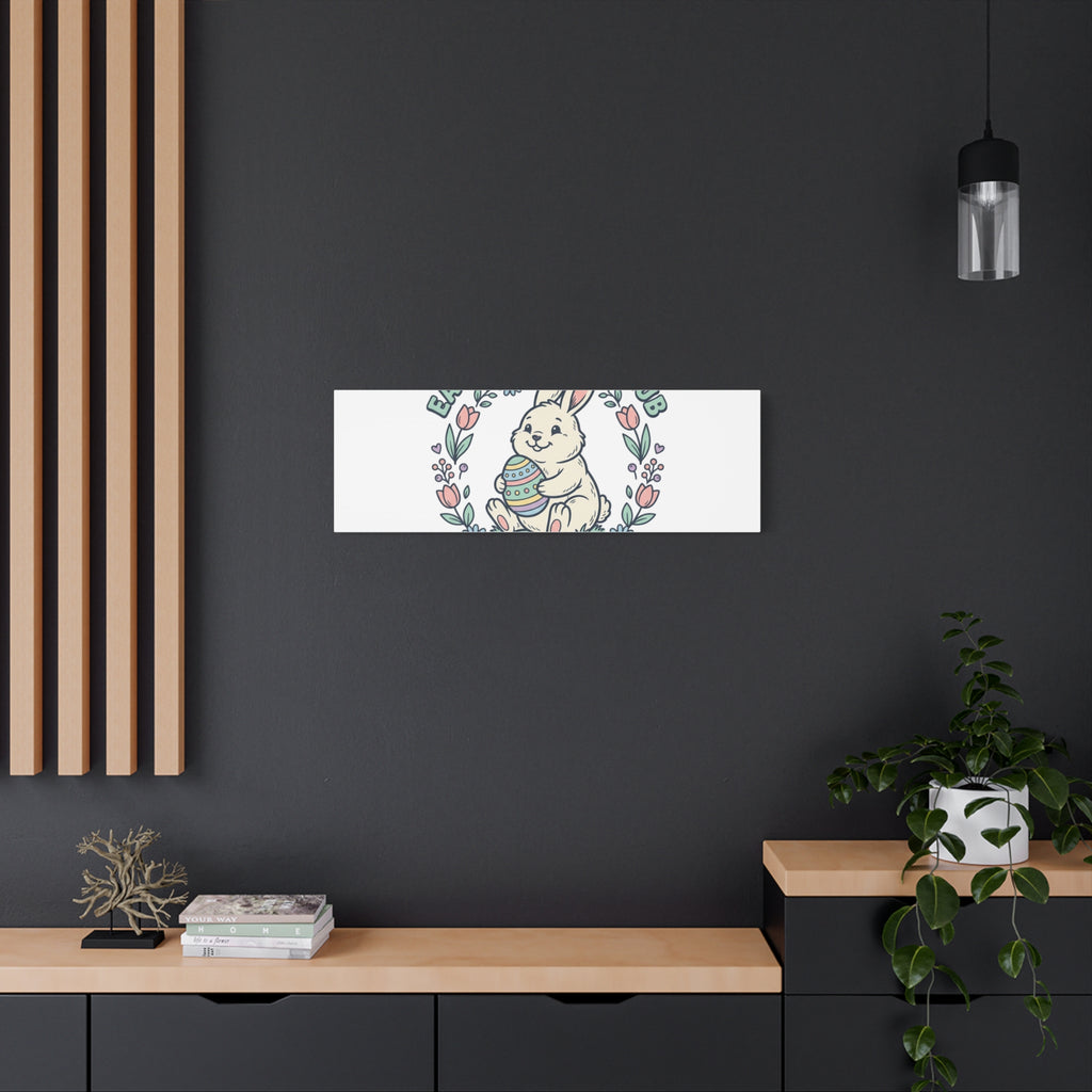 Easter Bunny Club Canvas | pastel spring, vintage Easter