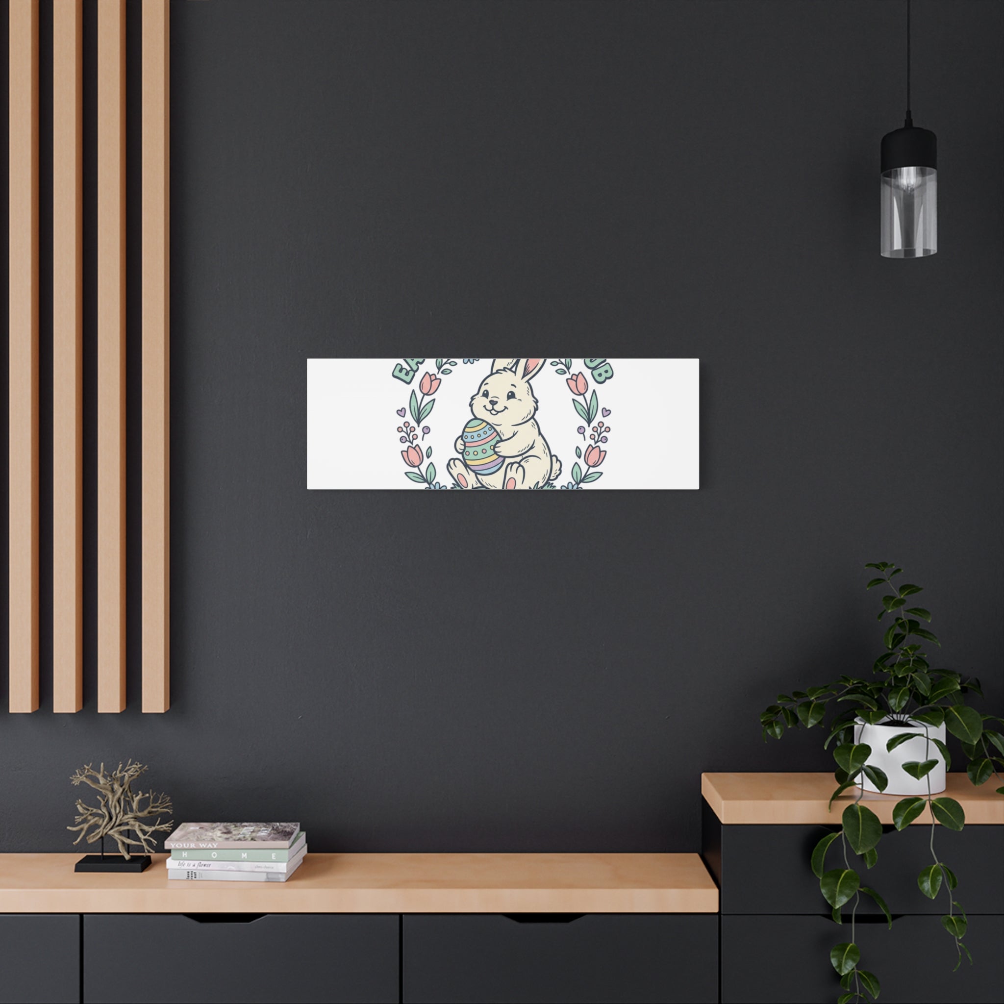 Easter Bunny Club Canvas | pastel spring, vintage Easter