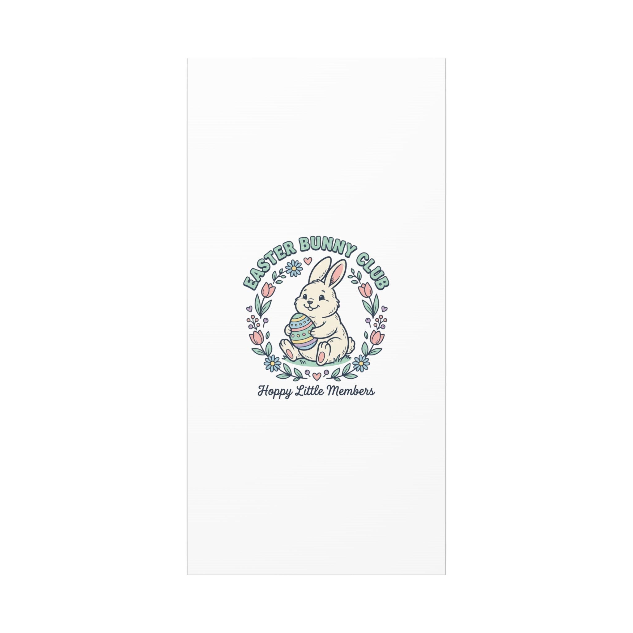 Easter Bunny Club Canvas | pastel spring, vintage Easter