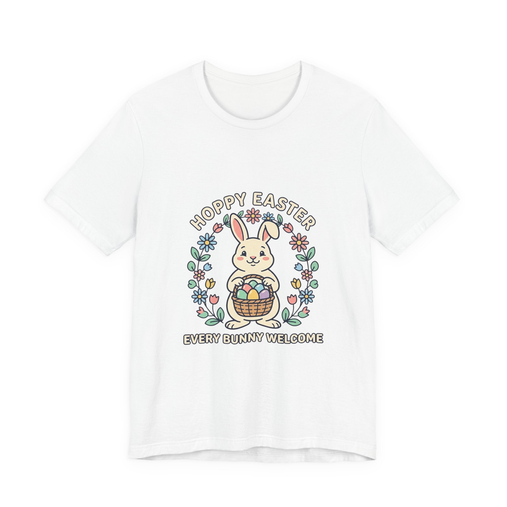 Hoppy Easter Bunny Aesthetic Tee | pastel spring, vintage Easter