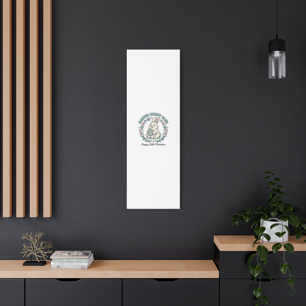 Easter Bunny Club Canvas | pastel spring, vintage Easter