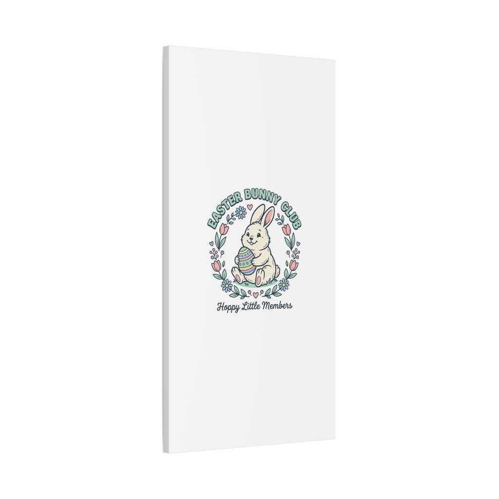 Easter Bunny Club Canvas | pastel spring, vintage Easter