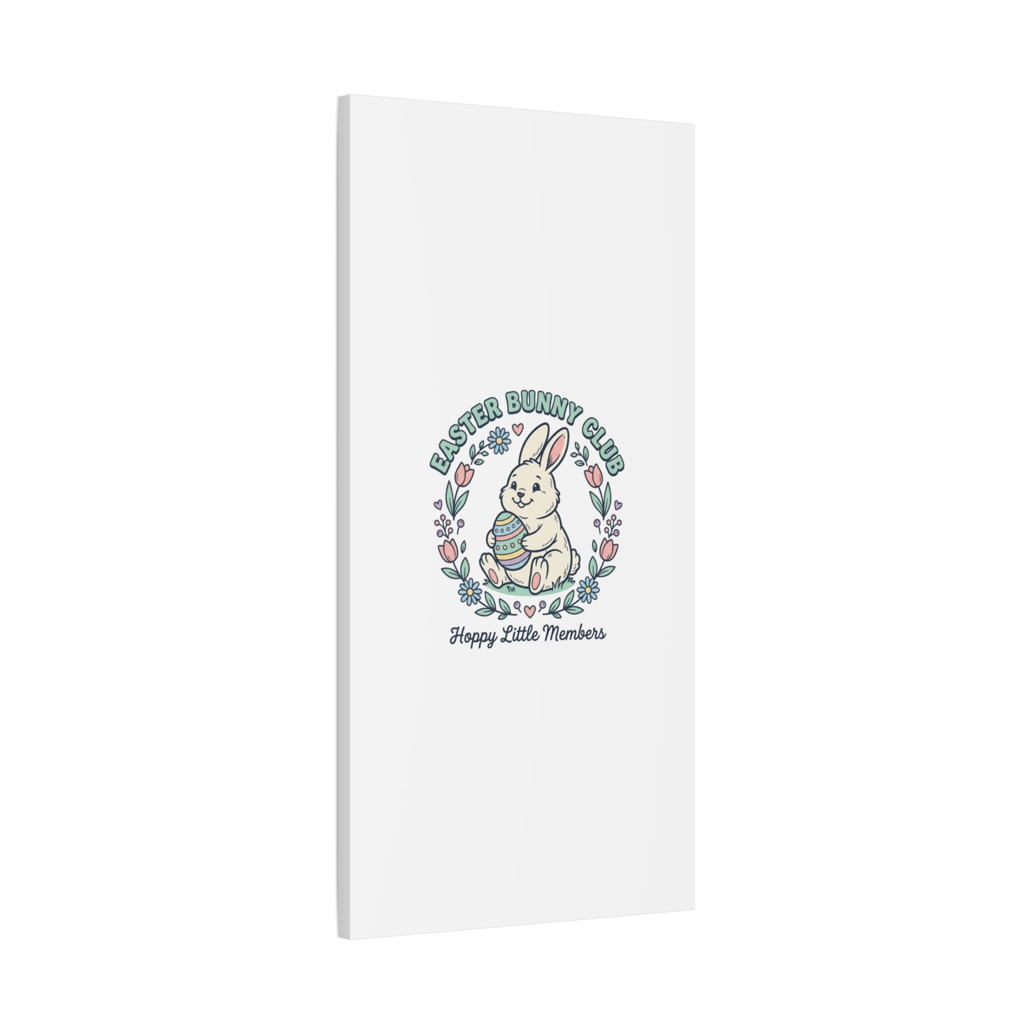 Easter Bunny Club Canvas | pastel spring, vintage Easter