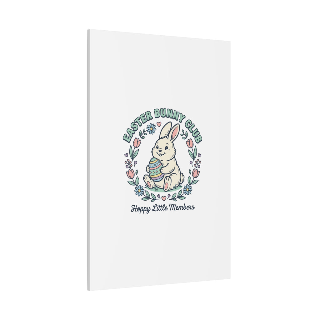 Easter Bunny Club Canvas | pastel spring, vintage Easter