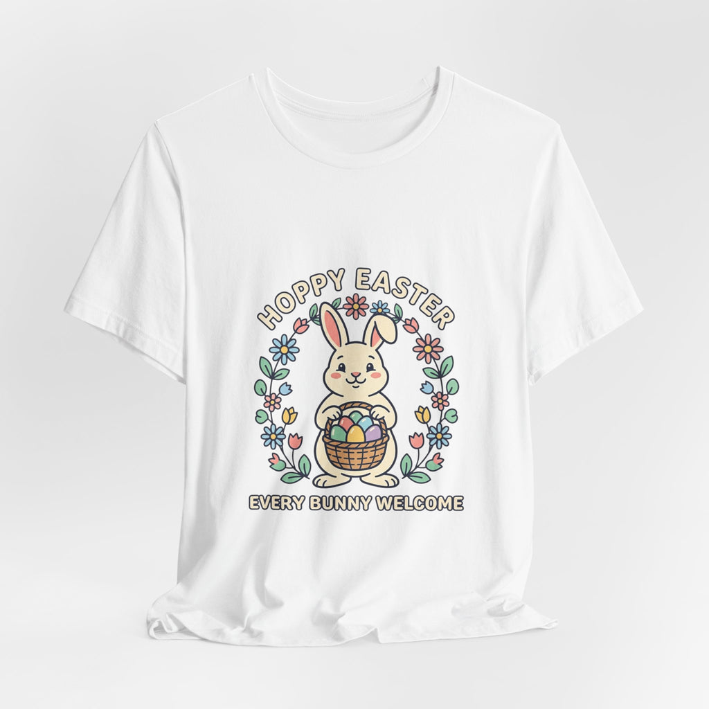 Hoppy Easter Bunny Aesthetic Tee | pastel spring, vintage Easter
