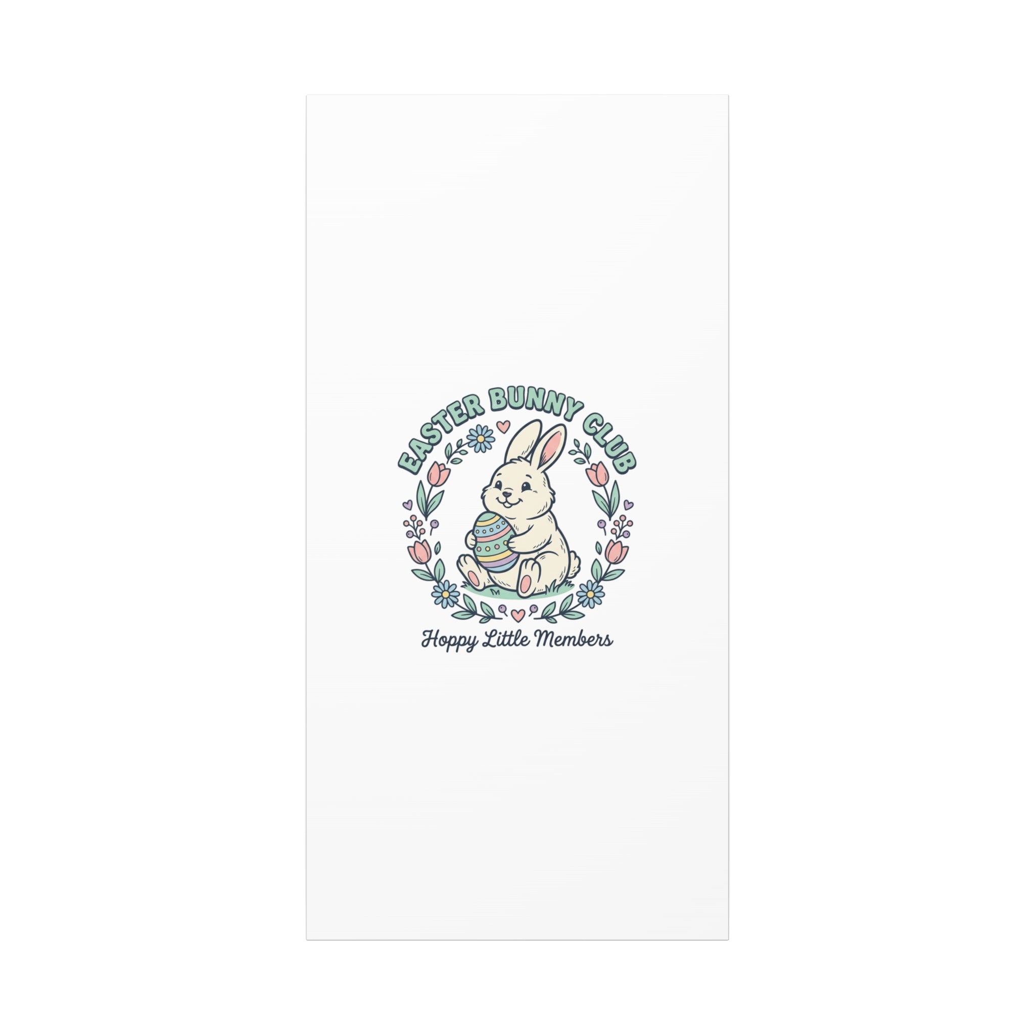 Easter Bunny Club Canvas | pastel spring, vintage Easter