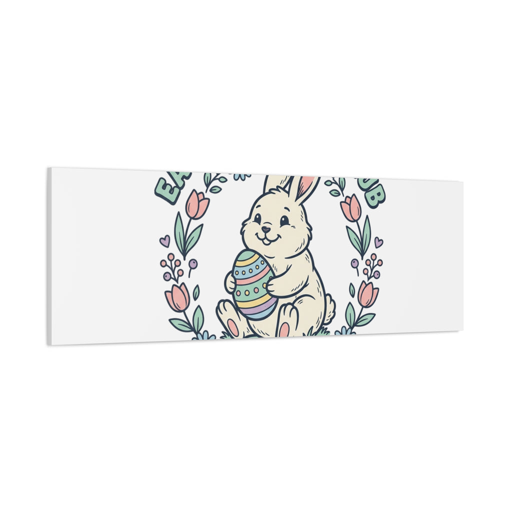 Easter Bunny Club Canvas | pastel spring, vintage Easter