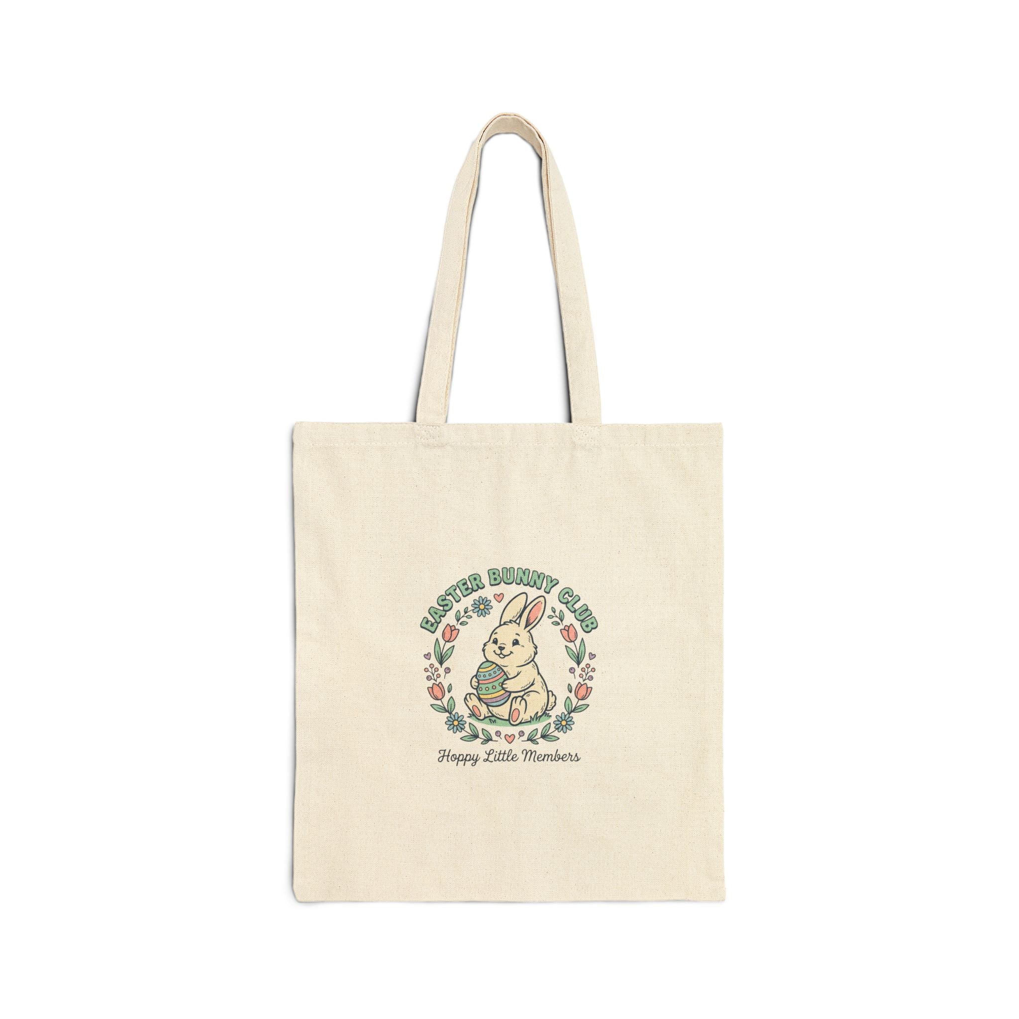 Easter Bunny Aesthetic Tote | pastel spring, cottagecore canvas