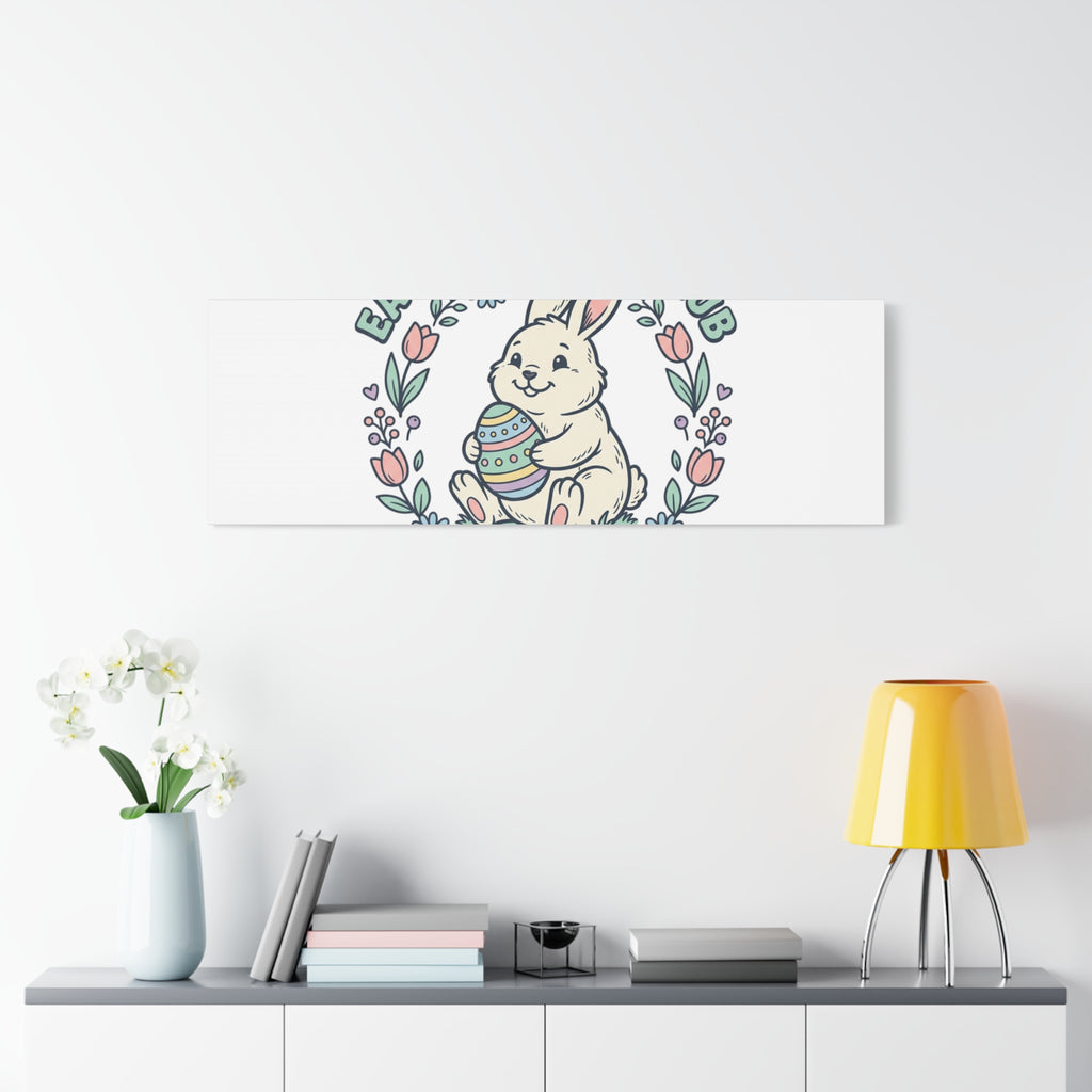 Easter Bunny Club Canvas | pastel spring, vintage Easter