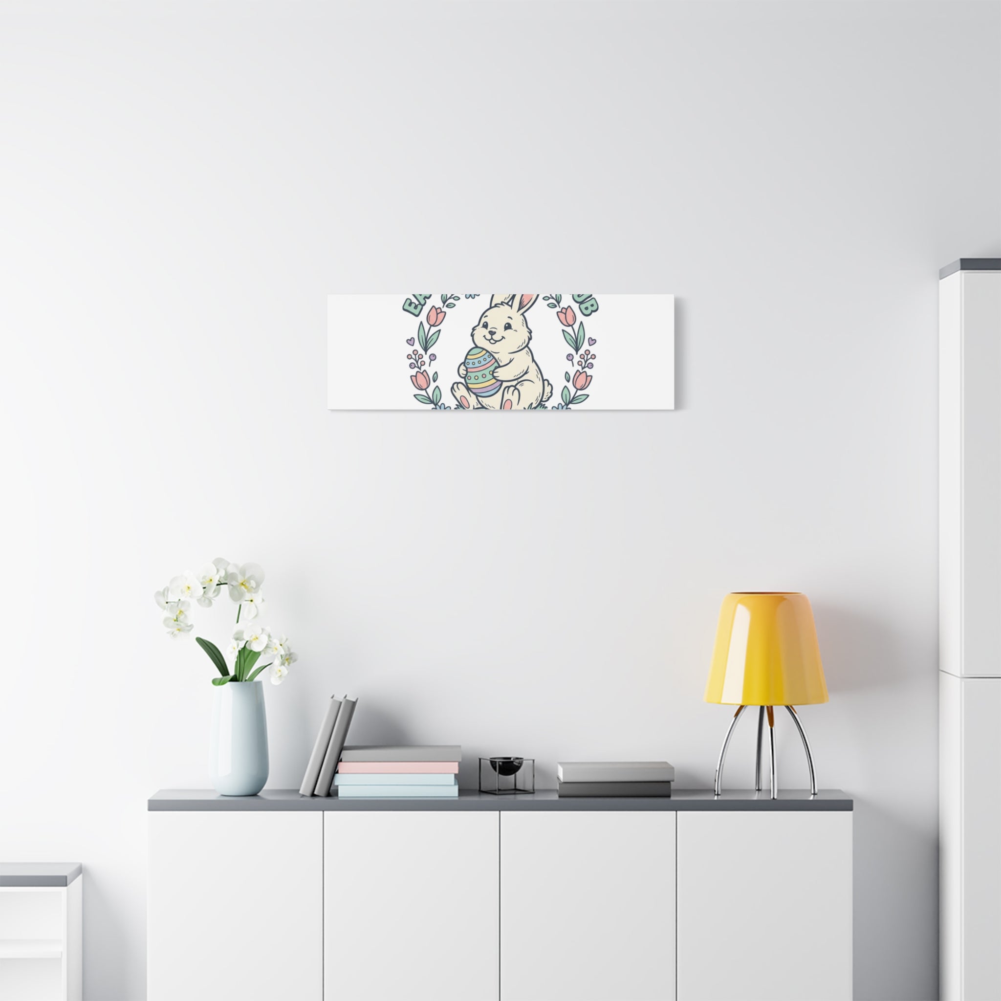 Easter Bunny Club Canvas | pastel spring, vintage Easter