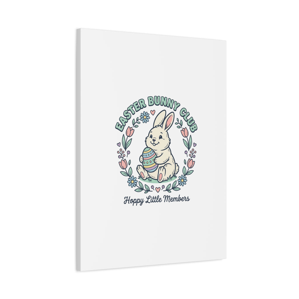 Easter Bunny Club Canvas | pastel spring, vintage Easter