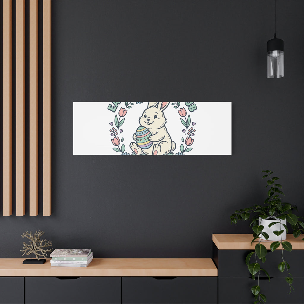 Easter Bunny Club Canvas | pastel spring, vintage Easter