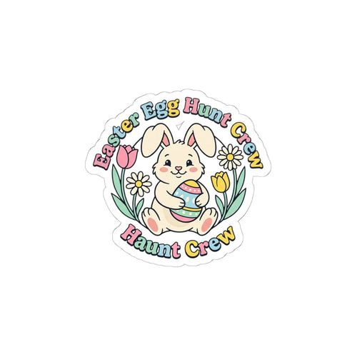 Easter Bunny Aesthetic Kiss-Cut Stickers | Pastel Spring, Cottagecore