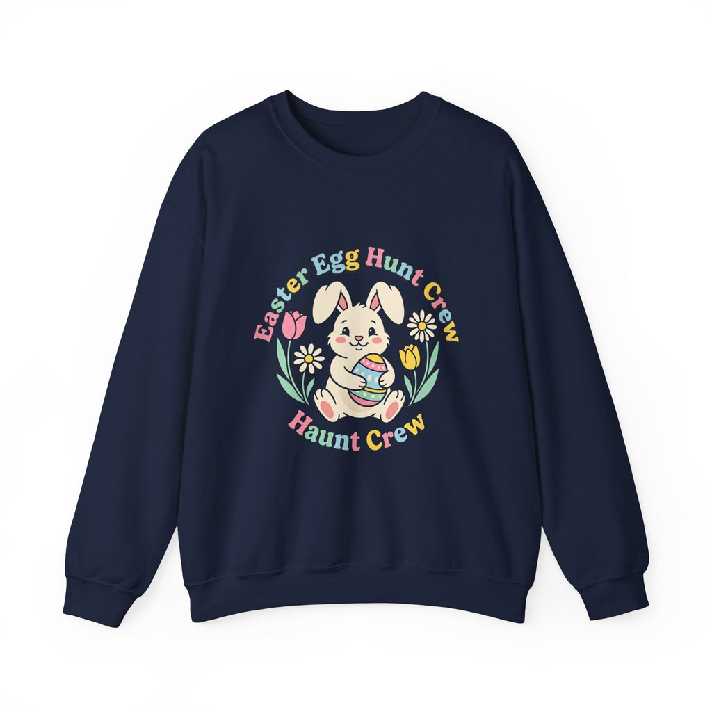 Easter Egg Hunt Bunny Crewneck Sweatshirt | pastel spring, bunny aesthetic