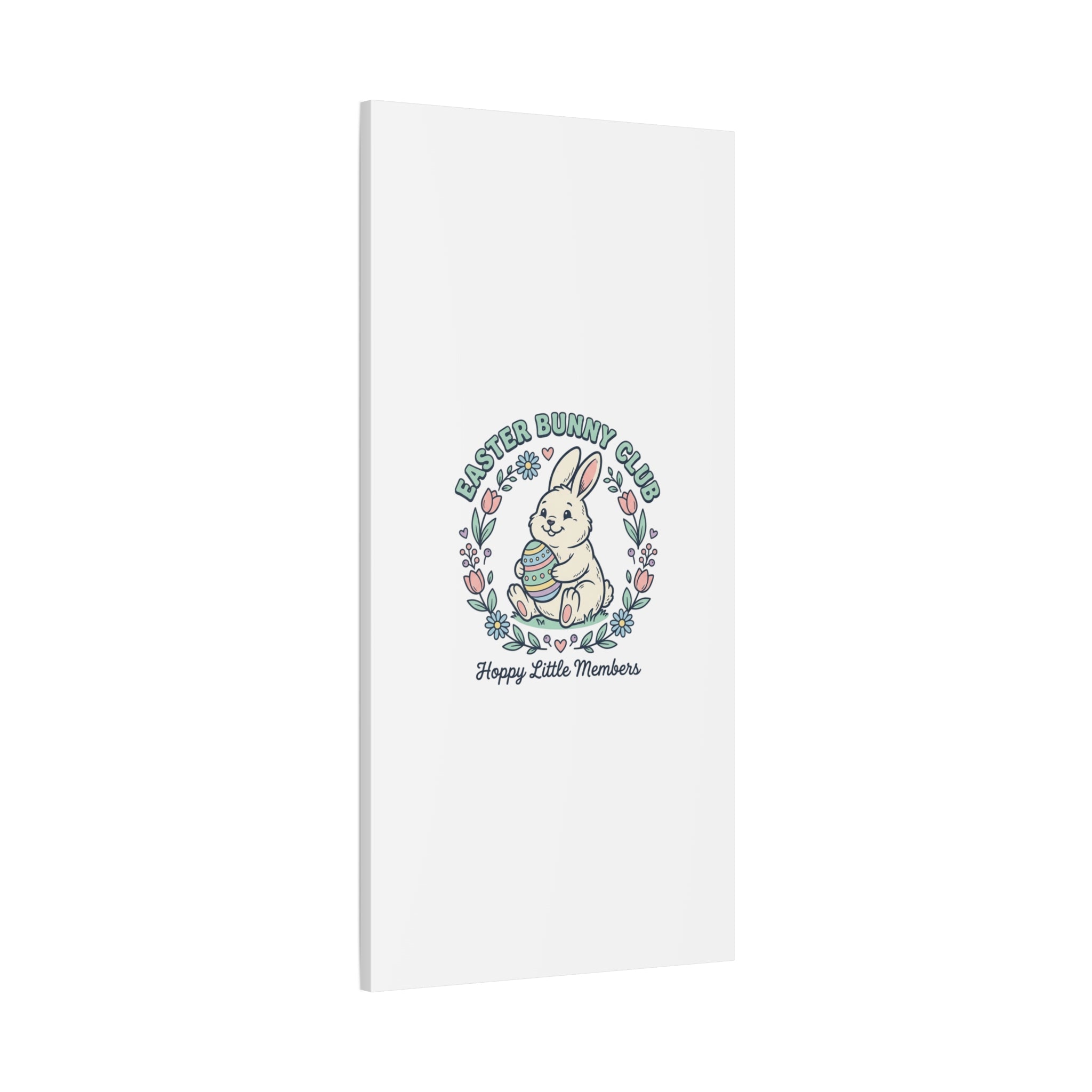 Easter Bunny Club Canvas | pastel spring, vintage Easter