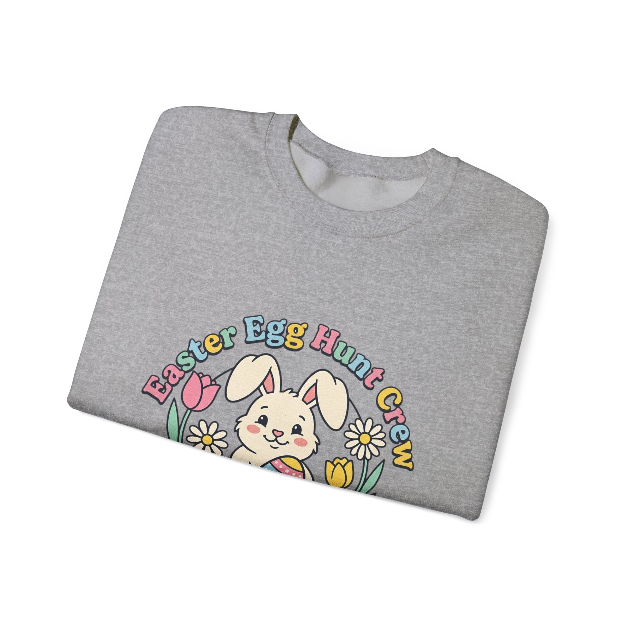 Easter Egg Hunt Bunny Crewneck Sweatshirt | pastel spring, bunny aesthetic
