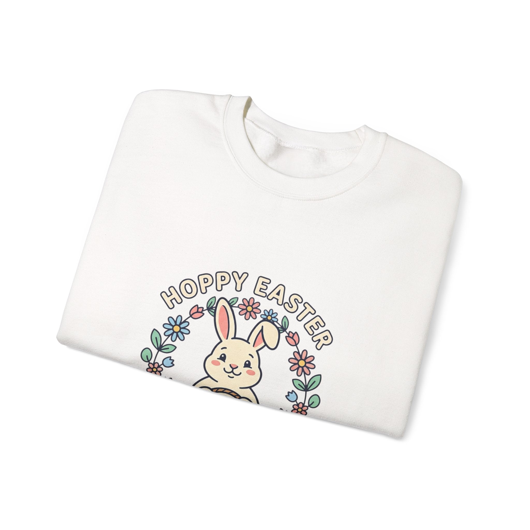 Happy Easter Bunny Sweatshirt | pastel spring, cottagecore