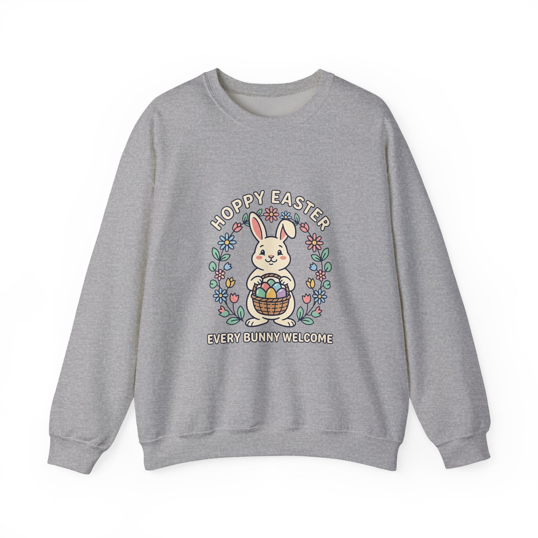 Happy Easter Bunny Sweatshirt | pastel spring, cottagecore