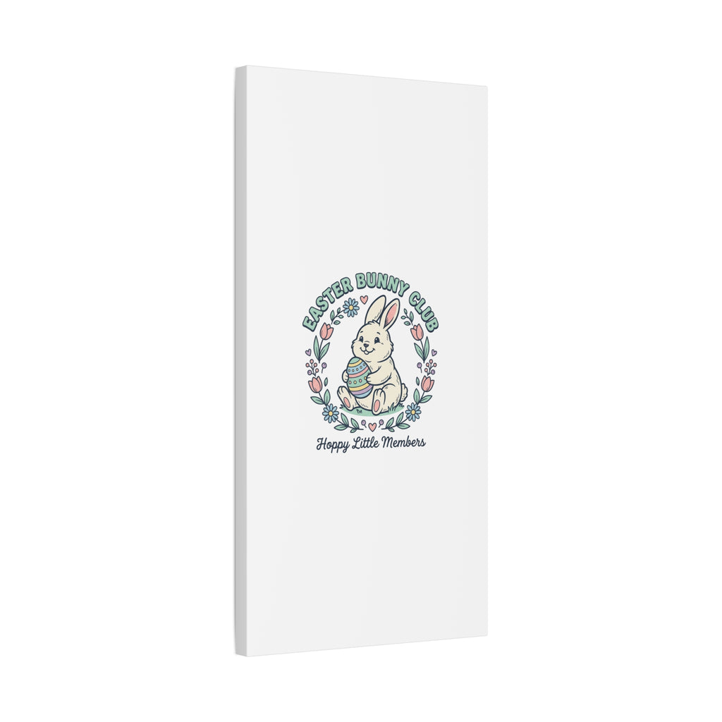 Easter Bunny Club Canvas | pastel spring, vintage Easter