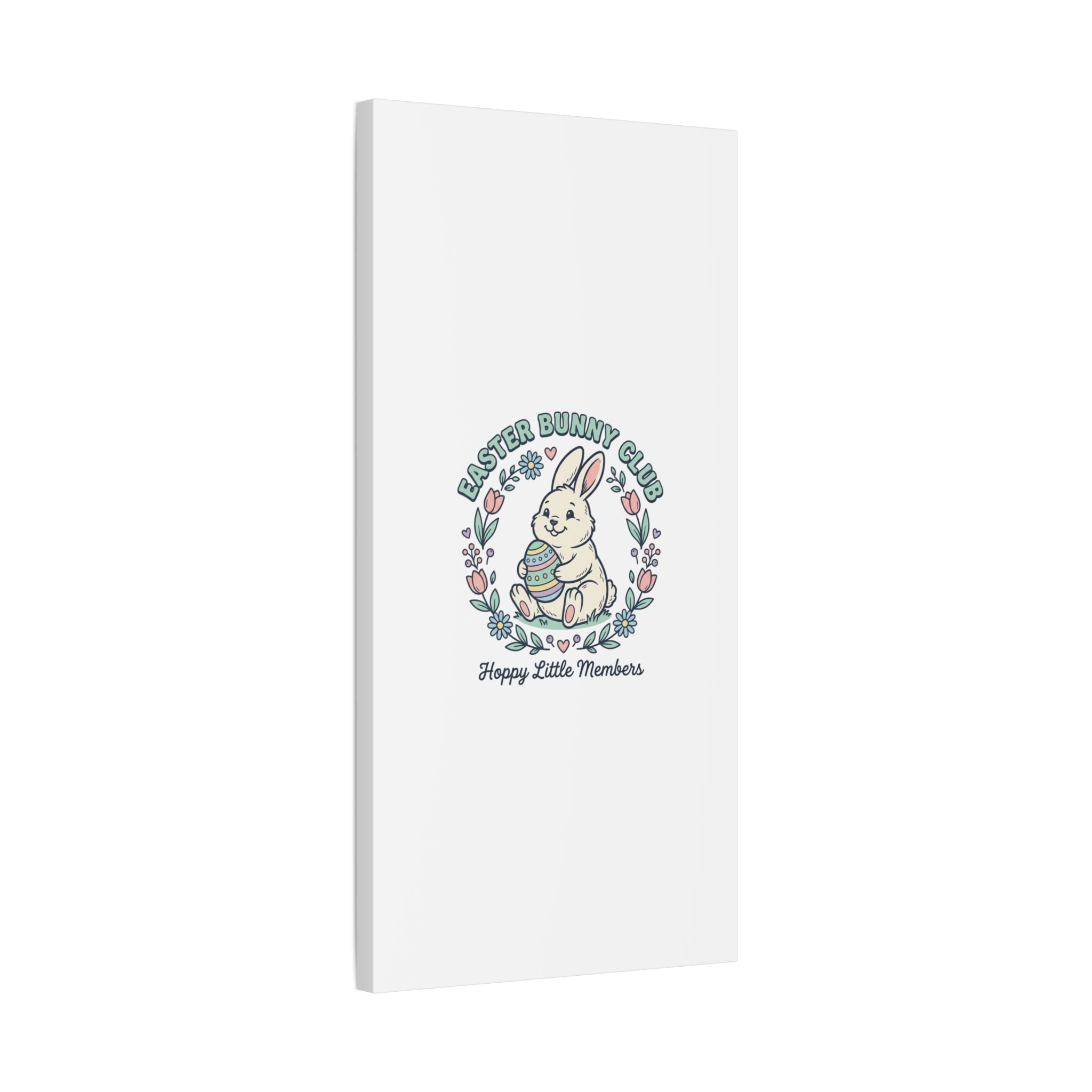 Easter Bunny Club Canvas | pastel spring, vintage Easter