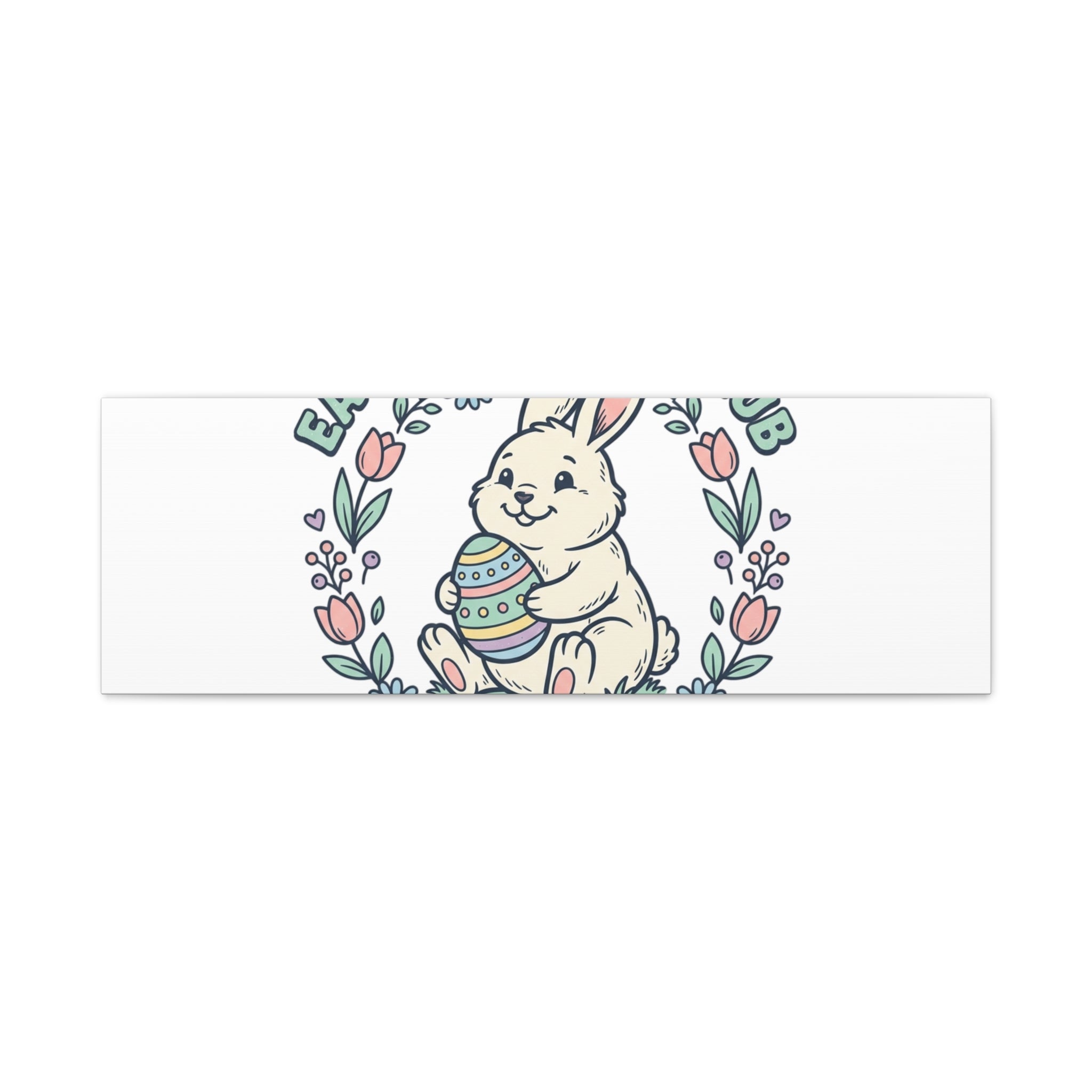 Easter Bunny Club Canvas | pastel spring, vintage Easter